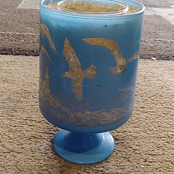 Vintage Other - Vintage blown glass decorative candle Beach decor-